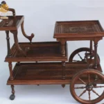 Wood Serving Trolley