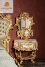 Luxury Baroque Carved Bed Set - Image 5