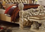 Royal Carved Tufted Bed Set - Image 5