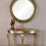 Full Gilded Neo-Classical Console & Mirror Set