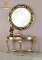Full Gilded Neo-Classical Console & Mirror Set