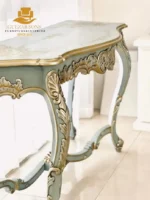 This Luxurious French Rococo Gilded Console Table