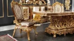 Royal Gold Carved Dining Chair - Image 2