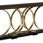 Modern Chinioti Gold Ring-Base Console