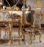 Versailles Royal Gold Dining Chair - Image 6