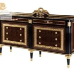 Solid Sheesham Wood Antique-Style Marquetry Chester