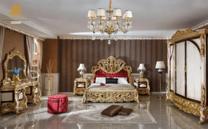 Royal Victorian Carved Bed Set