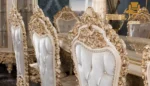 Luxury Hand-Carved Dining Chair Set - Image 6