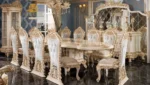 Luxury Hand-Carved Dining Chair Set - Image 3