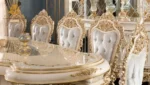 Luxury Hand-Carved Dining Chair Set - Image 2