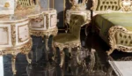Royal Gold Carved Bedroom Set - Image 7