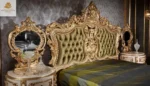 Royal Gold Carved Bedroom Set - Image 3