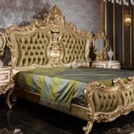 Royal Gold Carved Bedroom Set